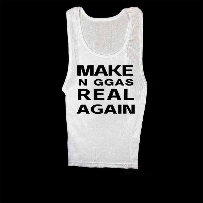 Camiseta Regata Feminina Sexy Y2K Gótica Hip Hop Harajuku Punk com Estampa de Letras, Top Cropped Casual Chique Retrô Emo para Meninas, Streetwear, Top Macio