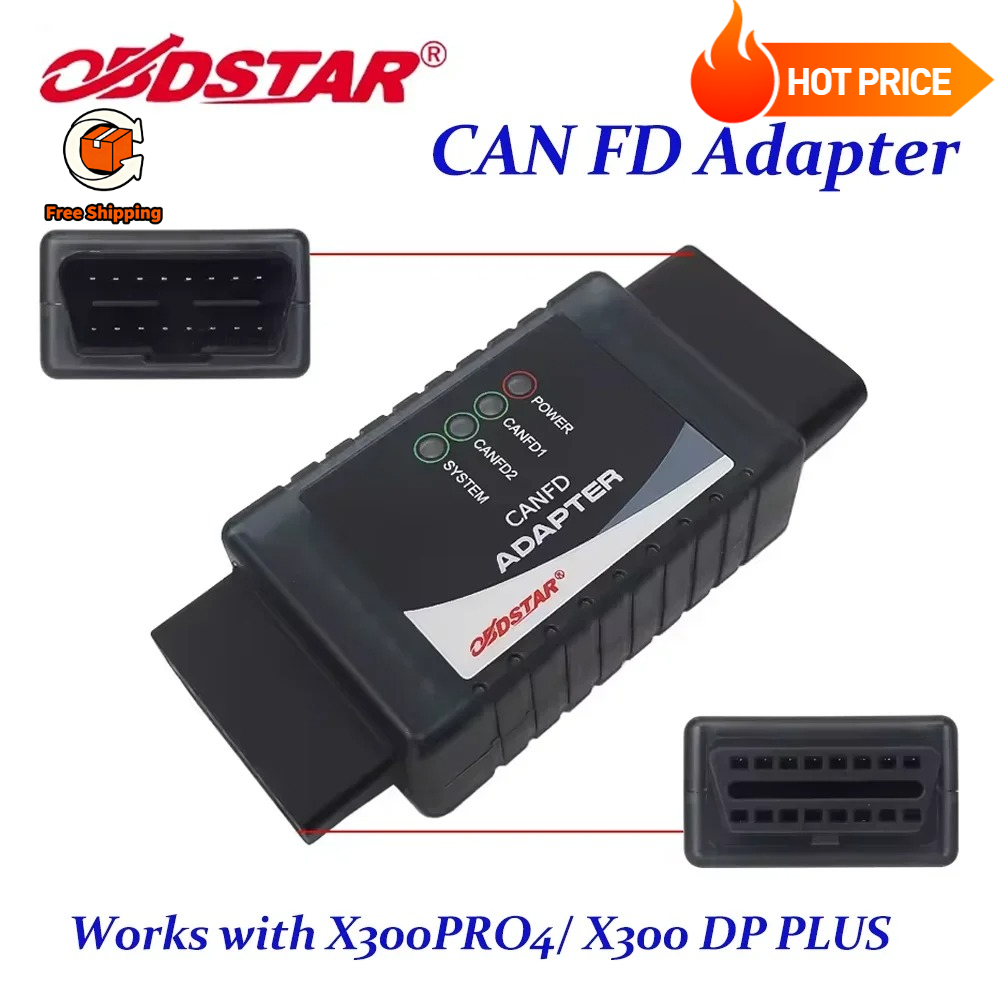 El adaptador OBDSTAR CANFD CAN FD funciona con X300 DP Plus y Pro4 admite GM 2020 2021 y Hyundai Kia Airbag Odomaster P50