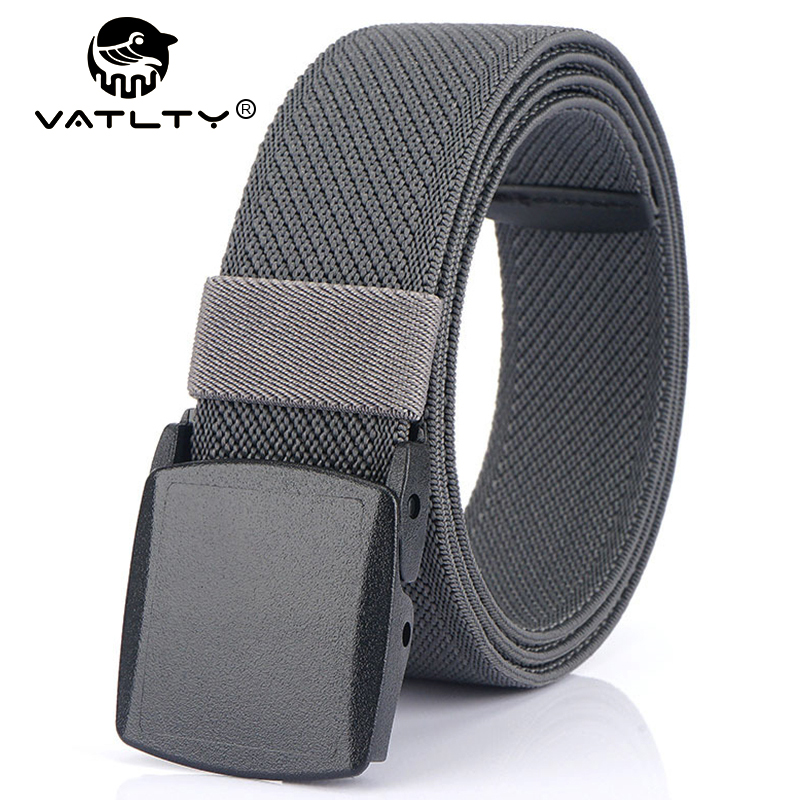 VATLTY Metal Free męski elastyczny pasek mocny inżynieria plastikowa nylonowa klamra z mechanizmem szybkiego uwalniania unisex rozciągliwy pasek pasy zewnętrzne