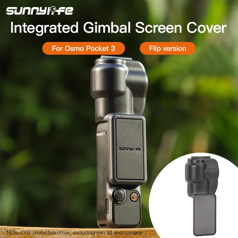 Sunnylife สําหรับ DJI Osmo Pocket 3 ฝาครอบป้องกันซิลิโคน Anti-Scratch หัวเลนส์หน้าจอมือถือกล้อง Gimbal Protector กรณี