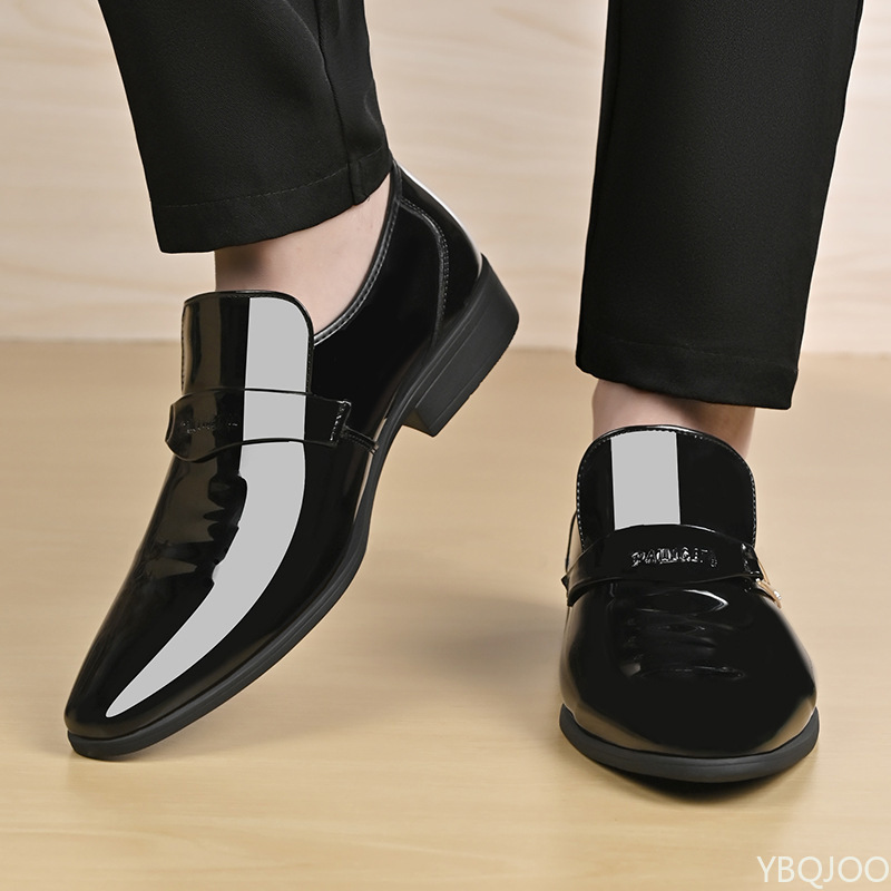 2026 Zapatos formales de oficina de moda de gran tamaño para hombres, zapatos de boda multifuncionales puntiagudos cómodos diarios de corte bajo para hombres