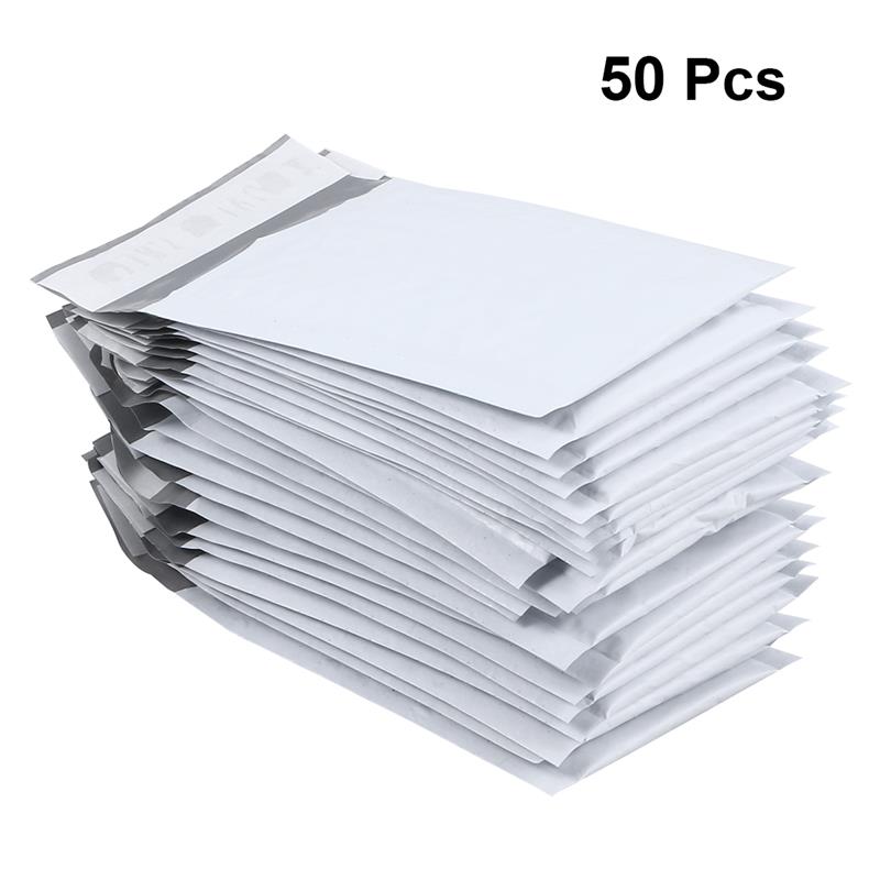 Bolsas de correo acolchadas de burbujas, sobres de burbujas de 50 piezas, embalaje antigolpes y antipresión, para enviar artículos