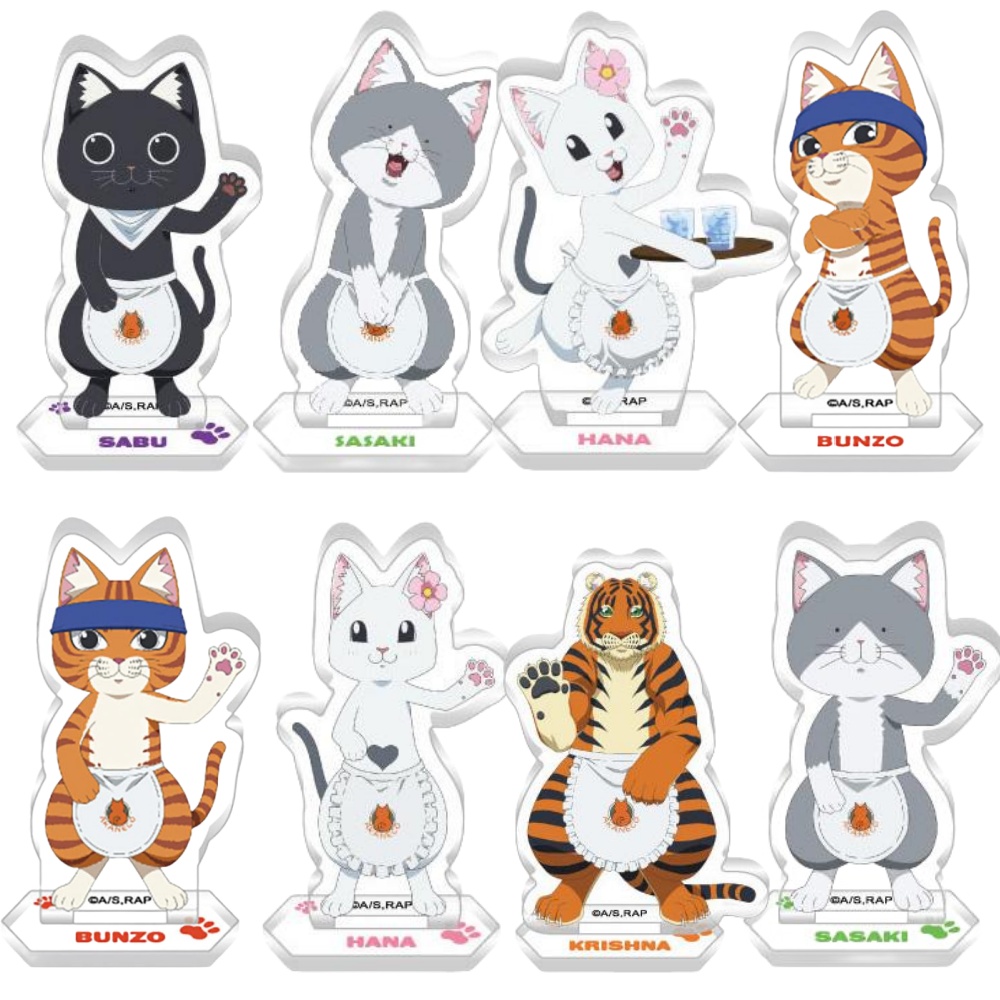 ​​​Fans Gifts Popular Charm Anime ​Ramen Akaneko Red Cat HD Cute Characters Acrylic Stand Desk  Aecoration  About 10cm/15cm