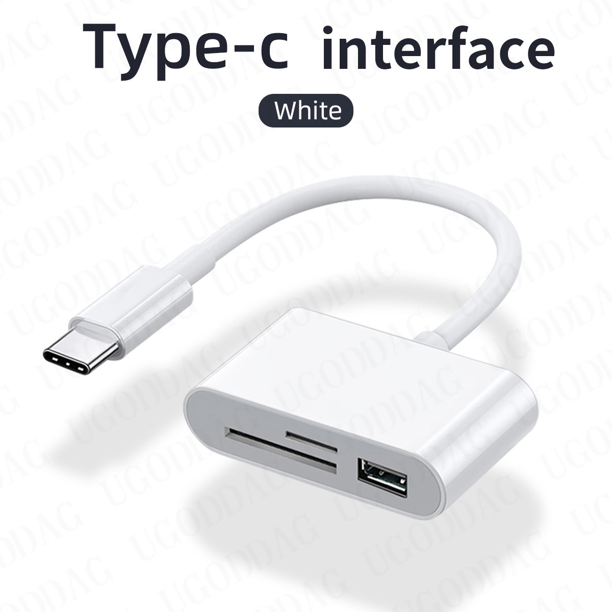 Multi porta hub 3 em 1 conversor tipo-c para usb c a adaptador otg tf sd micro leitor de cartão de memória para samsung android laptop