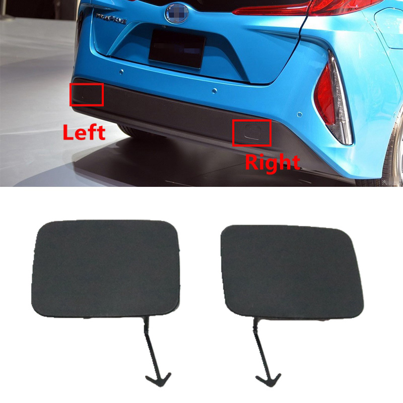 Cubierta de gancho de remolque para parachoques trasero de coche, tapa de remolque para Toyota Prius Prime 2017, 2018, 2019, 2020, 2021