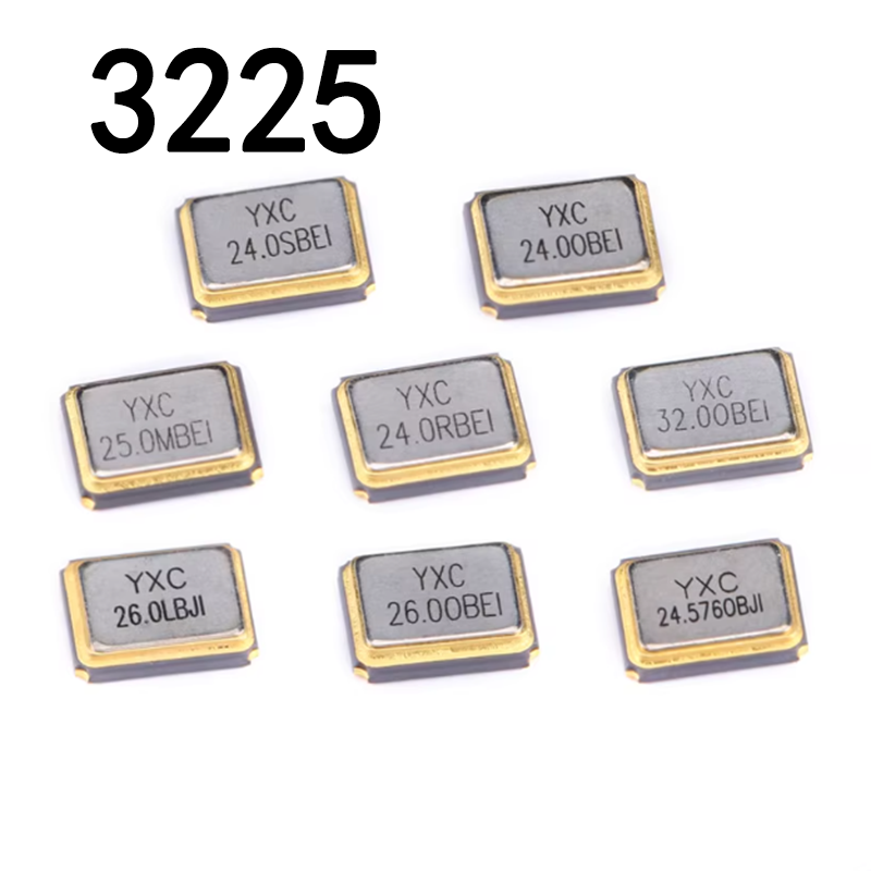 10PCS 3225 Cristallo passivo SMD 4 pin 8MHZ 11.0592MHZ 12MHZ 13.56MHZ 16MHZ 20MHZ 22.1184MHZ 24MHZ 27.12 26 27 30 32 40 48MHZ