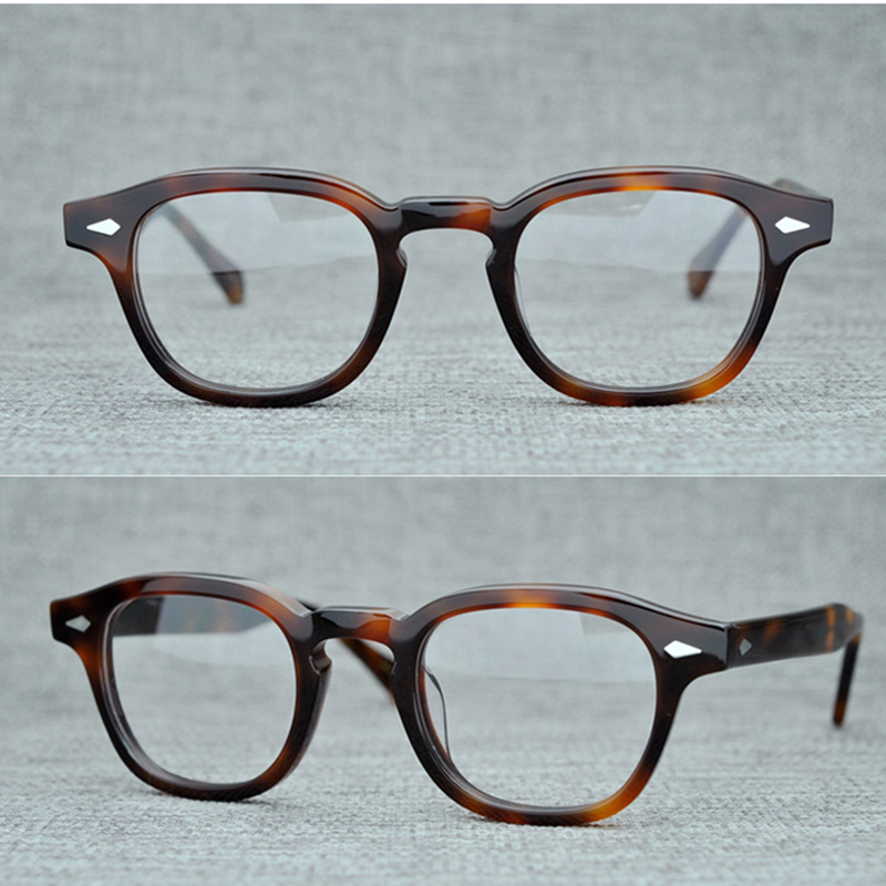 Monture de lunettes hommes Johnny Depp Lemtosh lunettes optiques femmes lunettes d'ordinateur lentille claire marque de luxe Vintage acétate cadre
