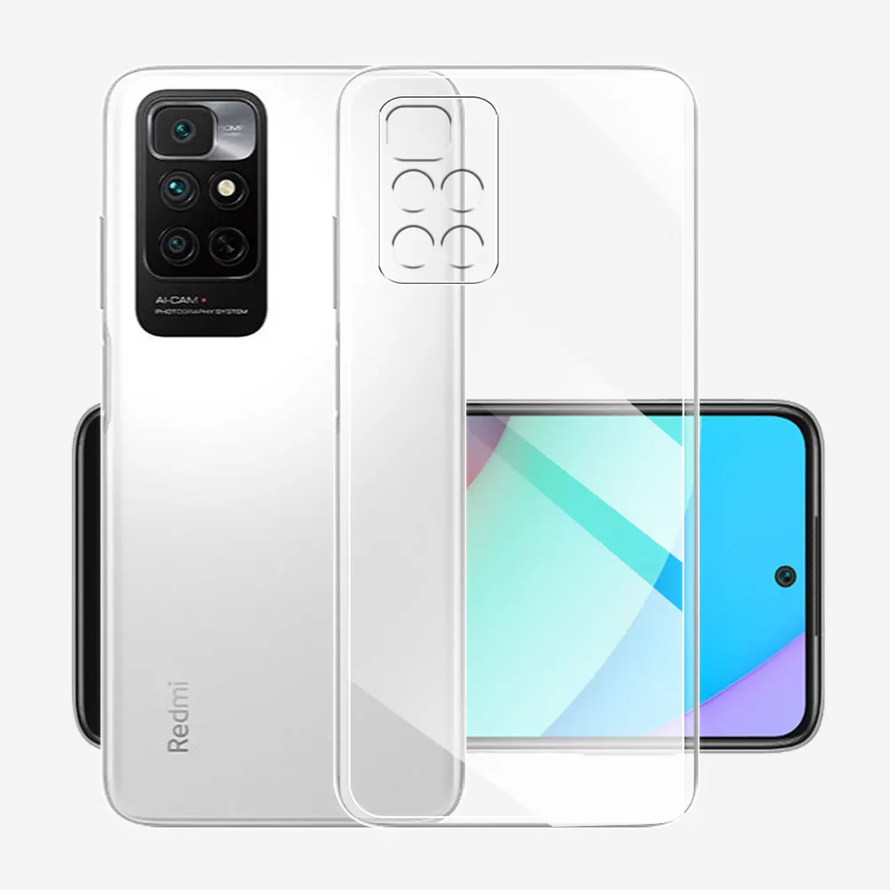 For Xiaomi Redm 10 2022 Case Ultra Thin Silicone Transparent Phone Case For Redmi 10 Prime 2022 Soft Clear Cover Fundas Redmi10