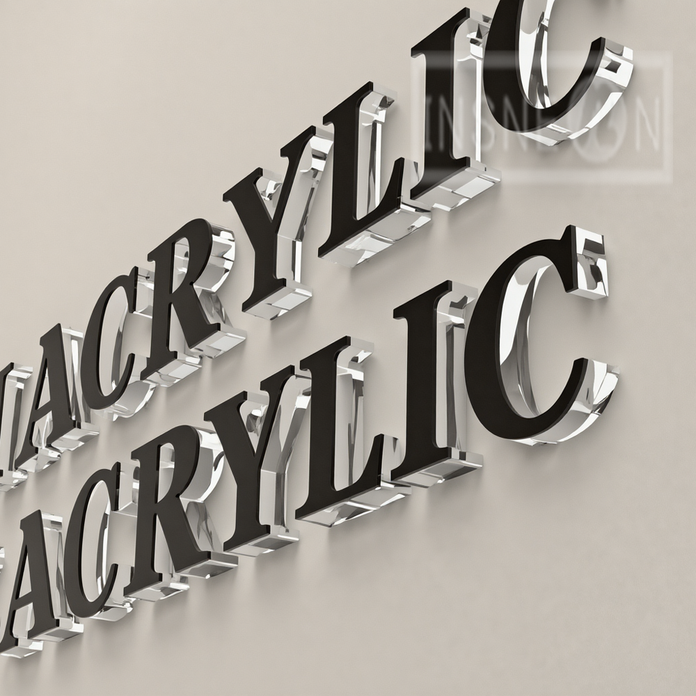 Lettres acryliques personnalisées, enseigne au néon 3D, sans lumières LED, panneau lumineux publicitaire, Logo d'entreprise, décoration murale