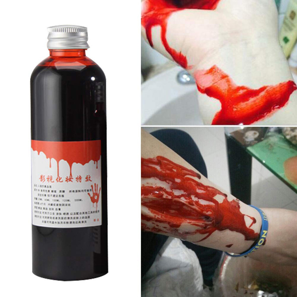Faux Plasma pour ÉLiban ation d'Halloween 1 Hi, Accessoire de Maquillage, Sang Entier de 30 à 100ml, Cosplay, Farces, Hypothèque, 2024