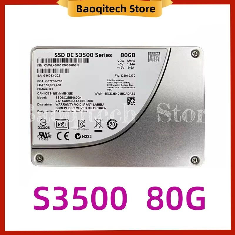 Brandneuer Original SSD S3500 80 GB 530 240 GB SATA3 MLC Chip 2,5 Zoll 7 mm für Intel Enterprise Solid-State-Laufwerk