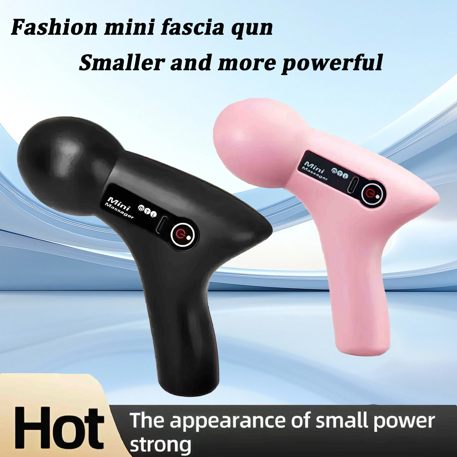 Mini massagem massagem tela lcd 6 cabeças arma massageador muscular portátil elétrica fáscia arma para pescoço pé corpo fáscia arma