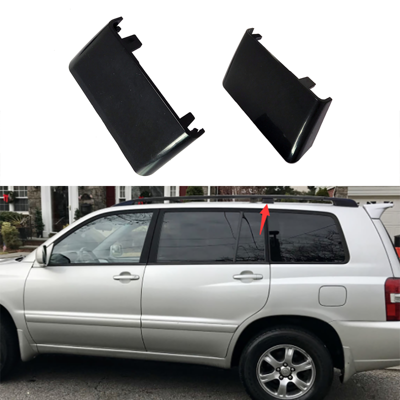 Support de Rail de toit central noir pour Toyota Highlander 1998 – 2007, couvercle de Clip, capuchons centraux côté passager, 63495 – 48010, 2 pièces de rechange