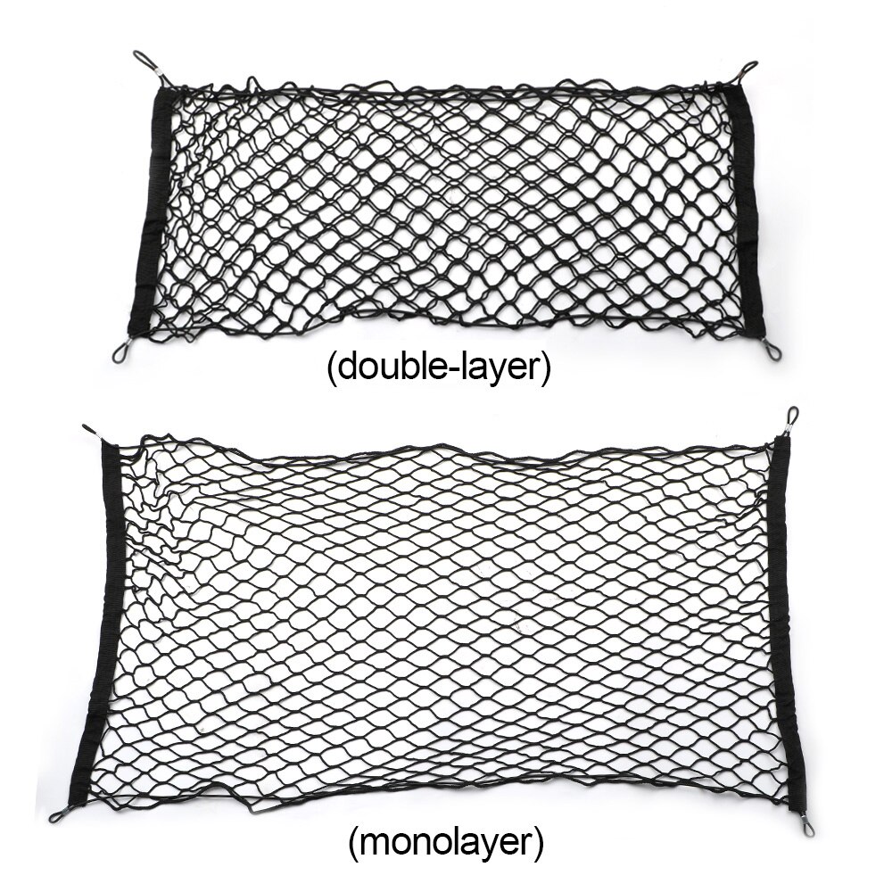 Red de Almacenamiento para Maletero de Coche, Bolsa de Carga, Malla Elástica de Nylon, Redes Colgantes, Bolsillo para Guardar y Organizar, Accesorios Interiores