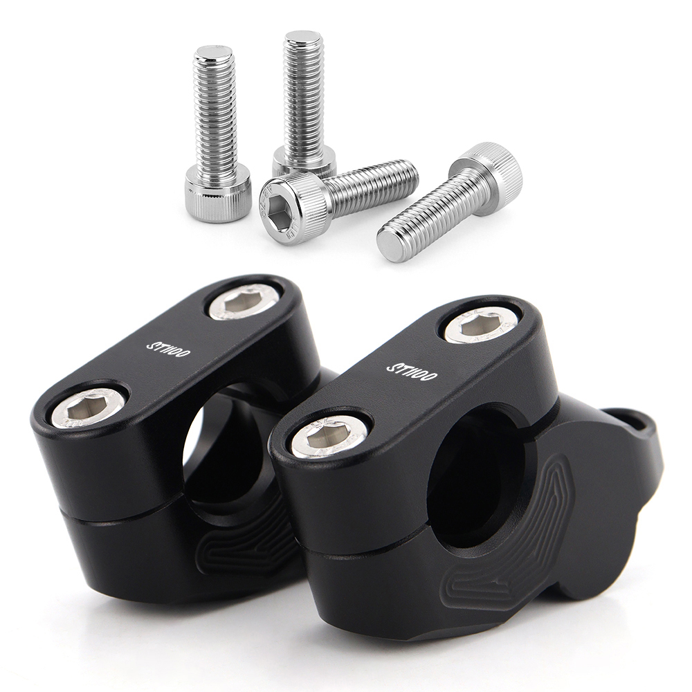 Cocok untuk Honda ST1100 1991-2002 Aksesoris Motor CNC Aluminium Offset Handle Bar Riser 22Mm 7/8 "Back Move Handlebar Risers