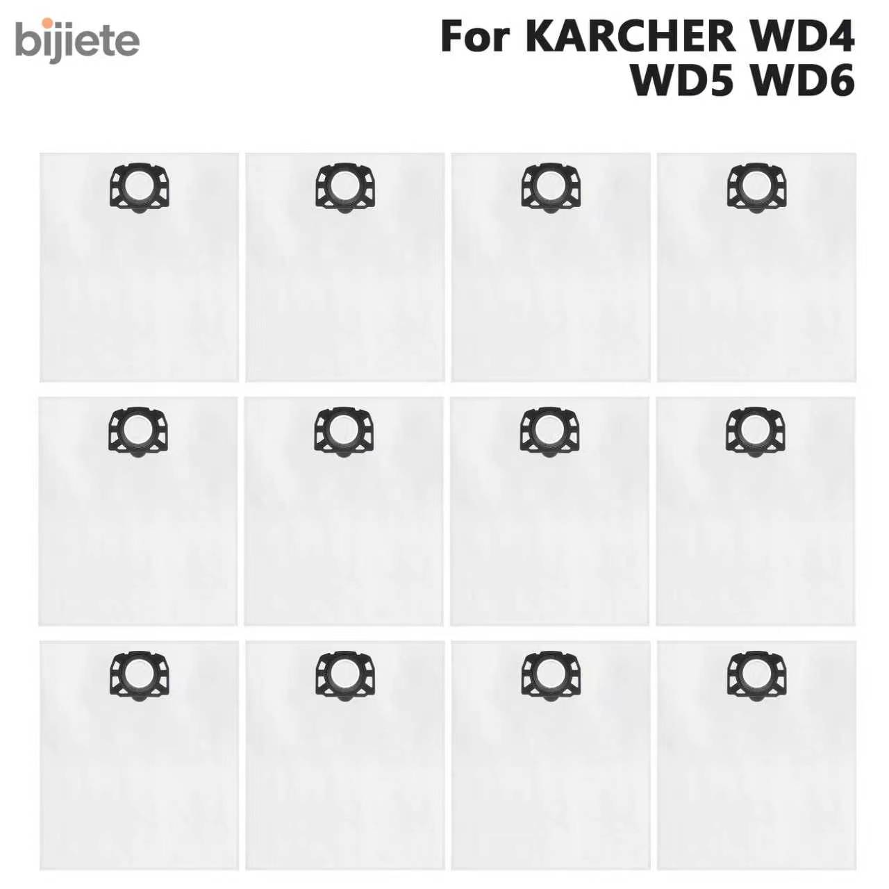 Staubsaugerbeutel für Kärcher 2.863-006.0 Fleece-Filterbeutel 487 für WD4 WD5 WD6 WD5P WD6P Premium MV4 MV5 MV6 Staubsauger