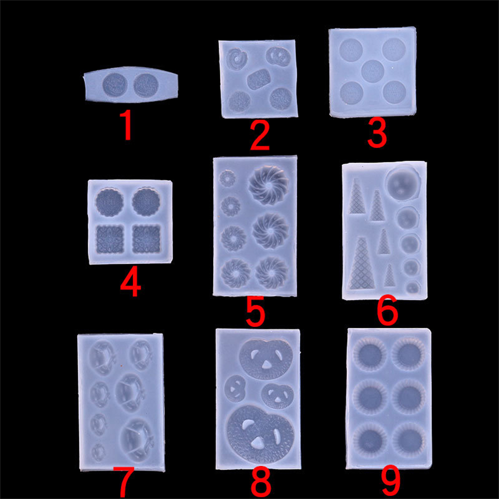 Mini moules à biscuits en Silicone, pâtisserie, bricolage, goutte à goutte en cristal, décoration en argile, moules de cuisson à domicile, outils de décoration de gâteaux pour la cuisine