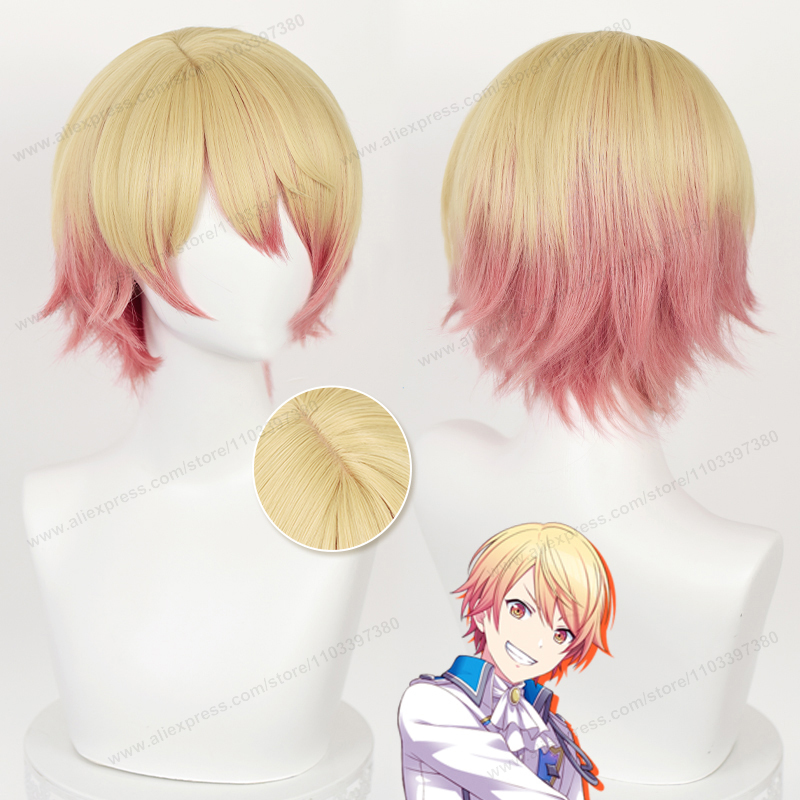 Tenma Tsukasa Cosplay peluca 30 cm pelo corto Anime Halloween pelucas sintéticas resistentes al calor