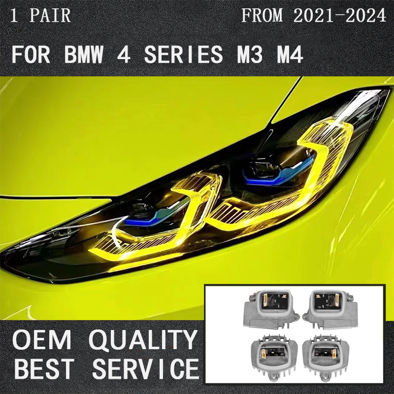 Set di schede moduli LED DRL gialli, modulo LED luce di marcia diurna per BMW Serie 3 G22 G23 G26 M3 G80 M4 G82 G83 2021 2022 2023