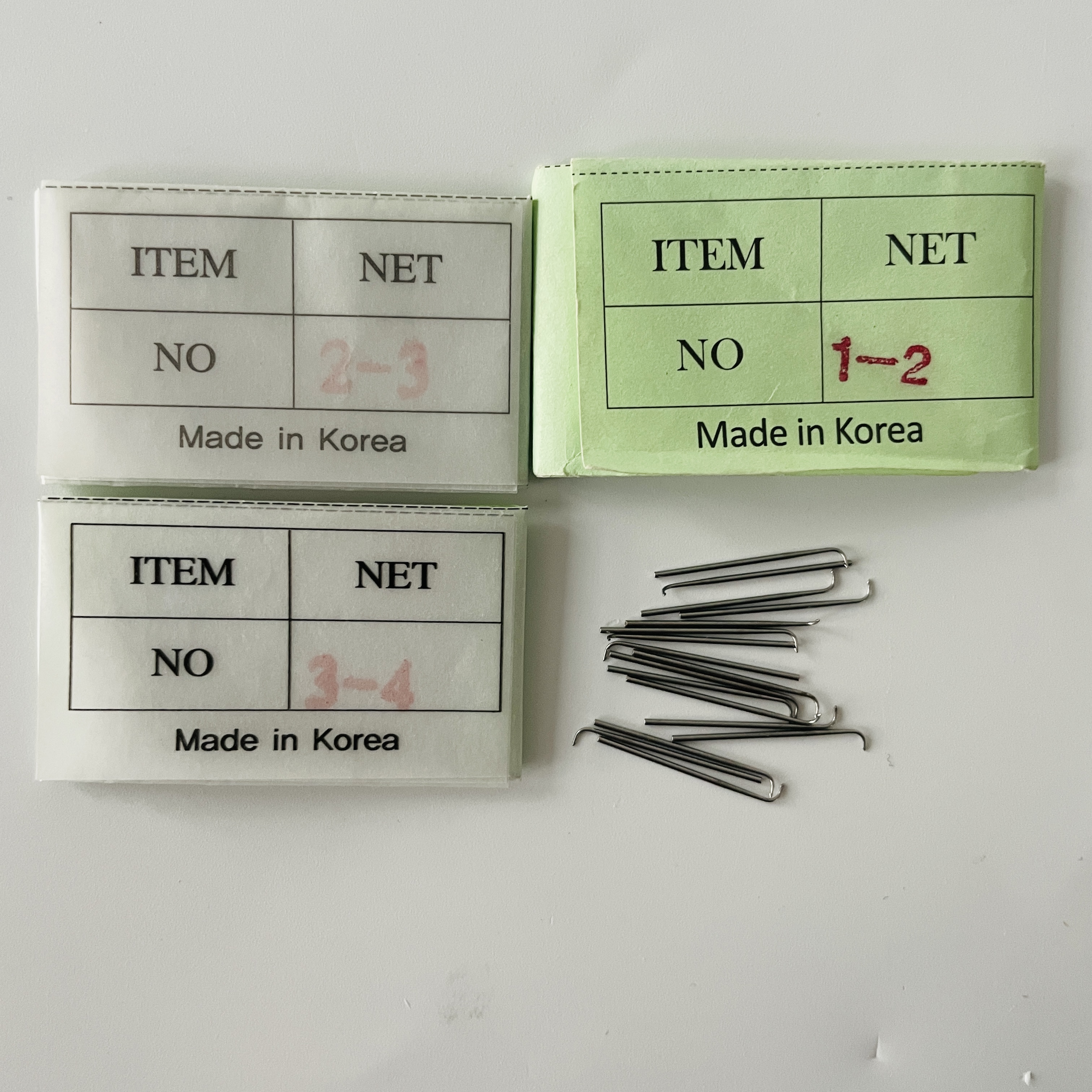Sungjin-Aiguilles de ventilation coréennes pour perruques frontales en dentelle faites à la main, meilleure qualité, fermetures, 50 pièces par paquet