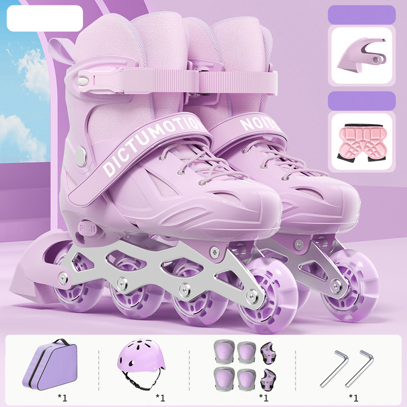 ขนาด 26-41 ปรับอินไลน์ Roller Skates ชายหญิงกระพริบ 4 ล้อรองเท้าสเก็ตสําหรับผู้หญิงผู้ชายผู้ใหญ่รองเท้าผ้าใบสเก็ตกลางแจ้ง