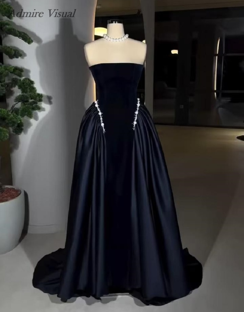 Newest Long Prom Dress Customized  Mermaid Sleeveless With Detachable Train  Evening Dresses Elegant Special Occasion Gowns