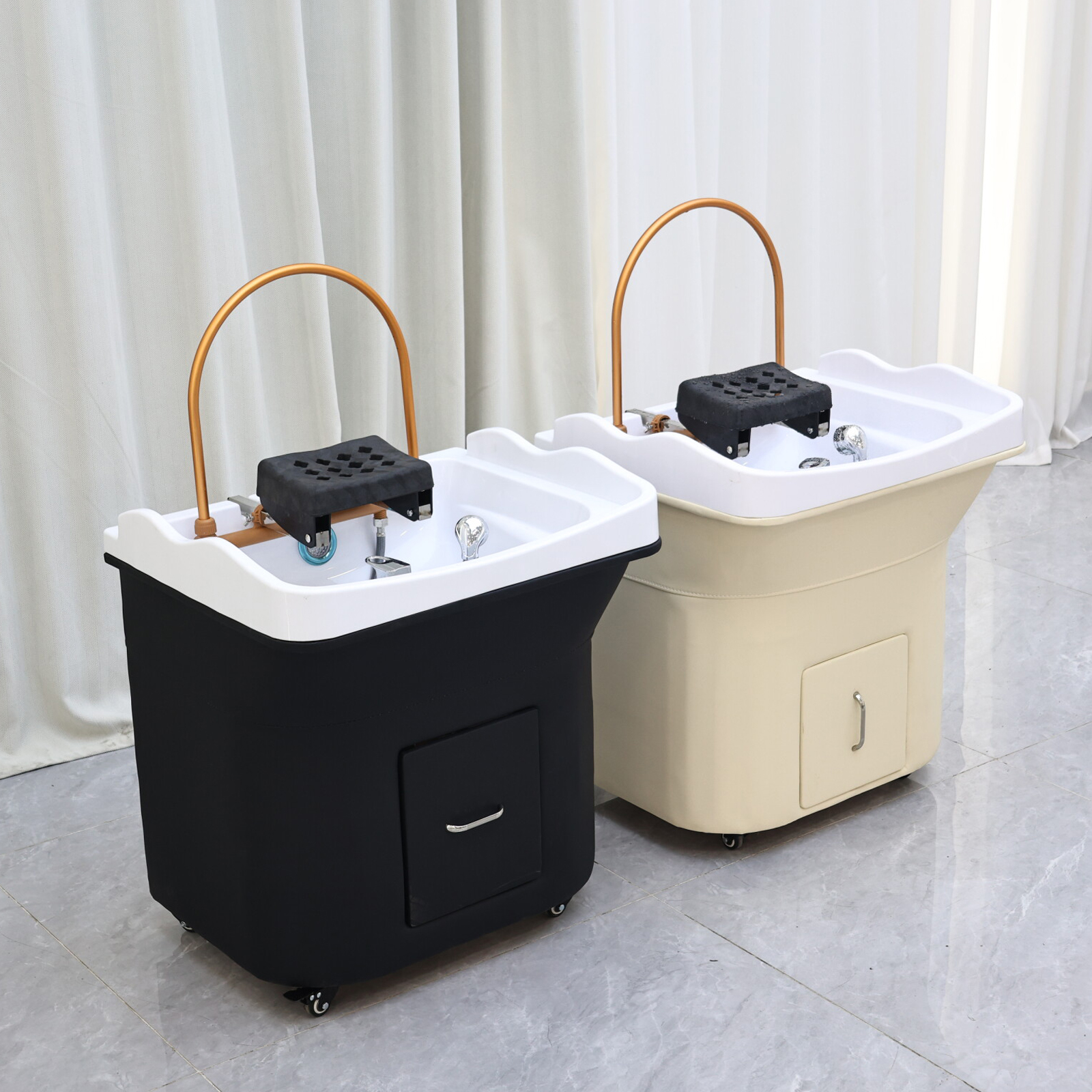 XinSheng Head SPA Shampoo Kapsalon Elektrische waterbassin Draagbaar klein haarwasstation Therapie Massaggio Furniture