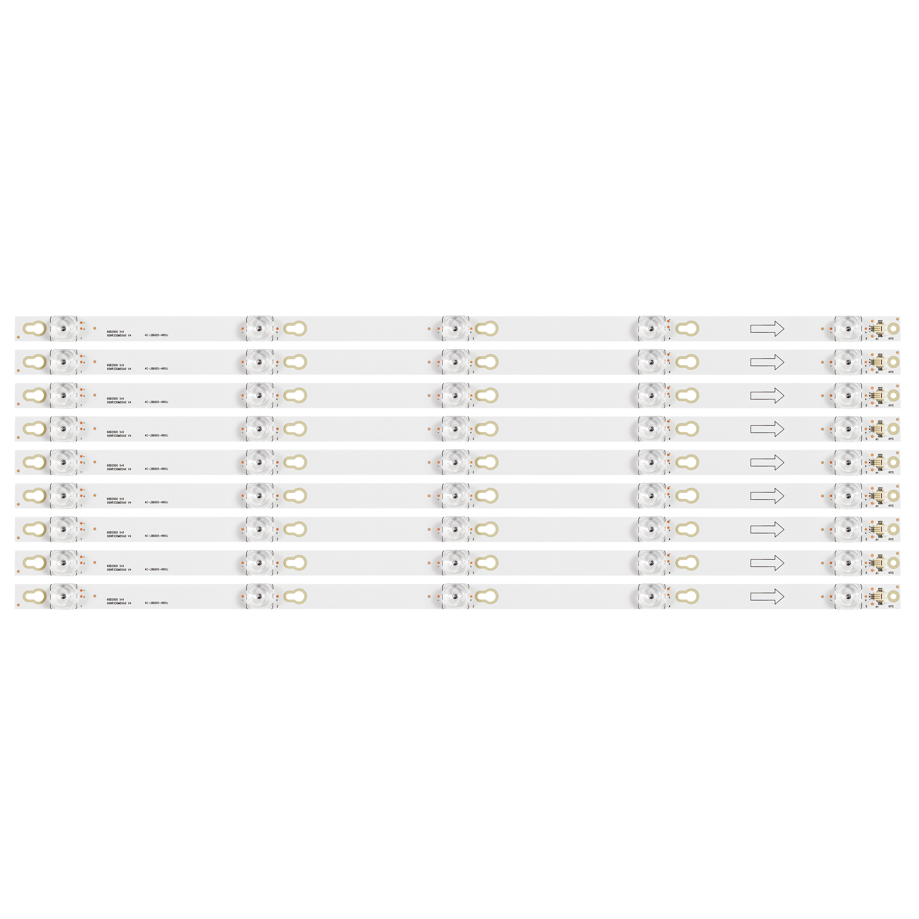 Светодиодный bar для TCL U60V6026 60D2900 60A730U L60P2-UD 60U6700C 4C-LB6005-HR01J LVU600LG0T5 TOT_60D2900_9X5_3030C 60HR330M05A0 V4