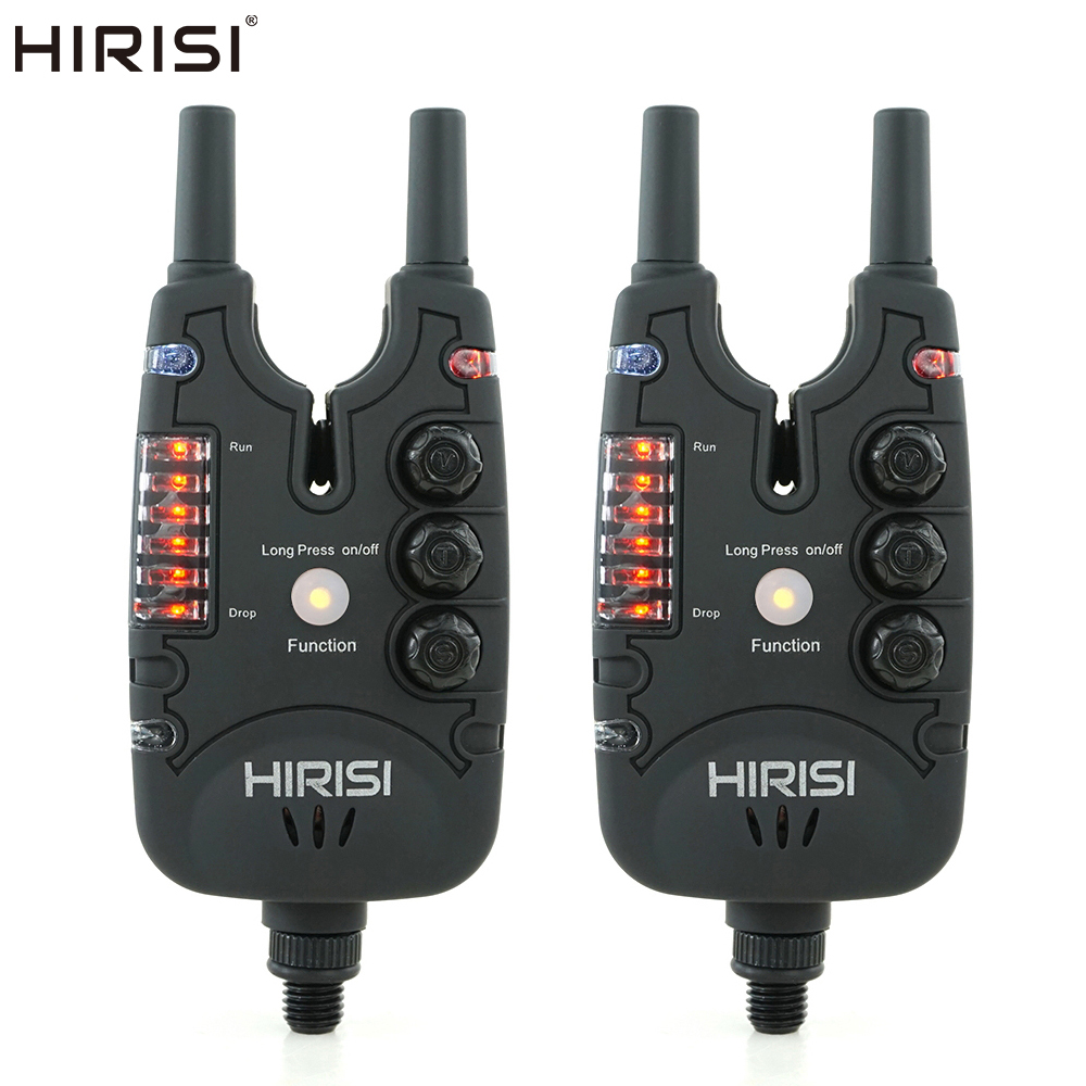 Alarmes de mordida de pesca de carpa Hirisi com luz LED, volume ajustável, tom, sensibilidade indicadores de mordida de pesca B150