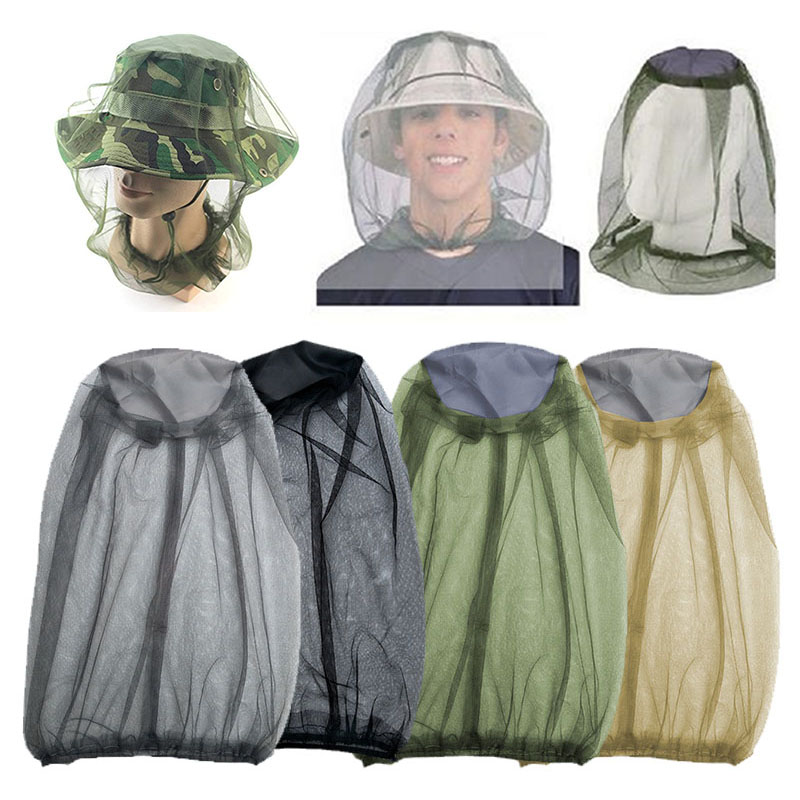 Anti-mosquito anti-bee insect-proof hood hat With Net Cover Repellent Insect Bee Protection Beekeeping Hood Outdoor Mesh cover