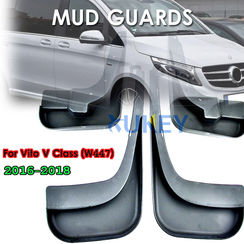 4 Stuks Voor Achter Auto Spatlappen Voor Benz Vito V Klasse Metris W447 2016 2017 2018 Spatlappen Splash Guards spatborden Accessoires