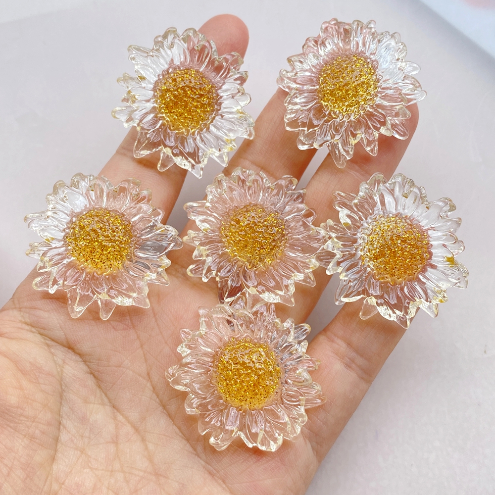 Resina Cabochões para Scrapbooking, Jóias DIY, Hairpin Craft, Acessórios de Decoração, Costas Planas, Crisado, Bonito, 6 Pcs