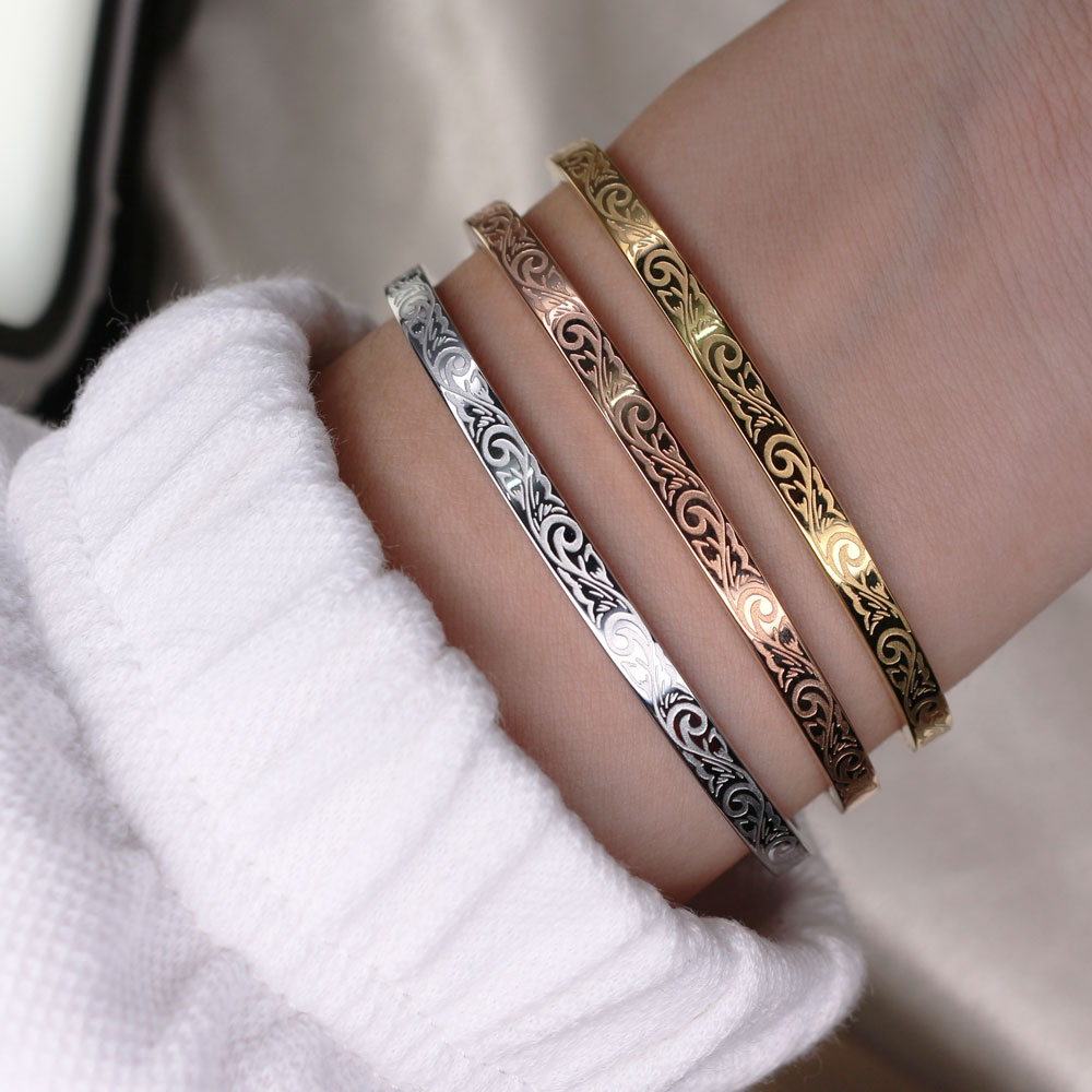 Populaire mode roestvrijstalen sieraden gesneden Phoenix grafische armband vrouwelijke armband feestcadeau groothandel