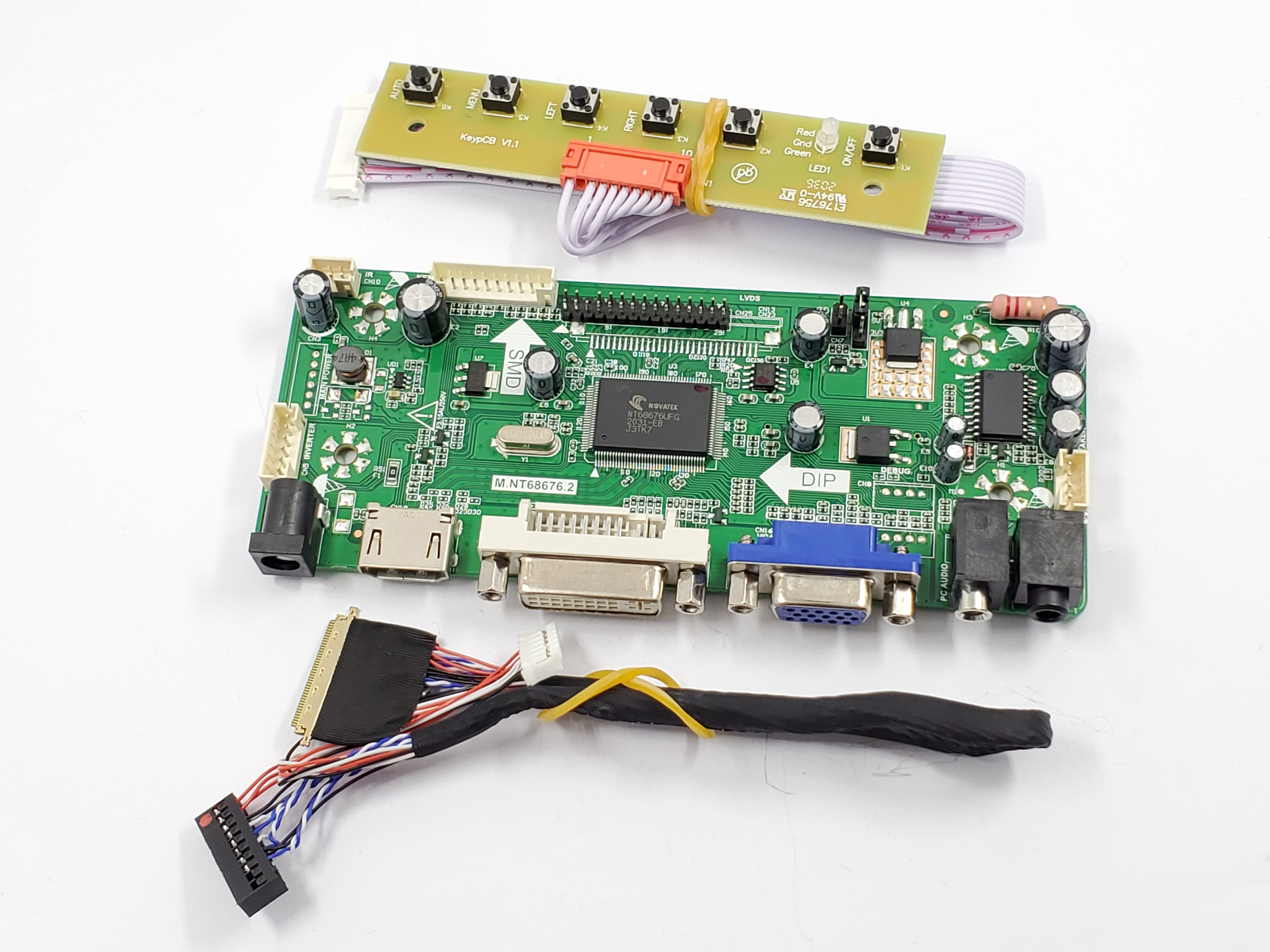 Carte contrôleur B140XW01, Kit de pilotes Audio DVI VGA, compatible HDMI, écran 14/15 ", 1366X768 LVDS 1ch, panneau LCD 6 bits 40 broches