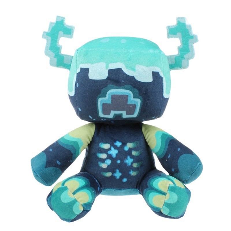 25cm kawaii brinquedo de pelúcia guardião boneca cristal super macio anime plushie jogo azul monstro brinquedos para crianças presentes natal