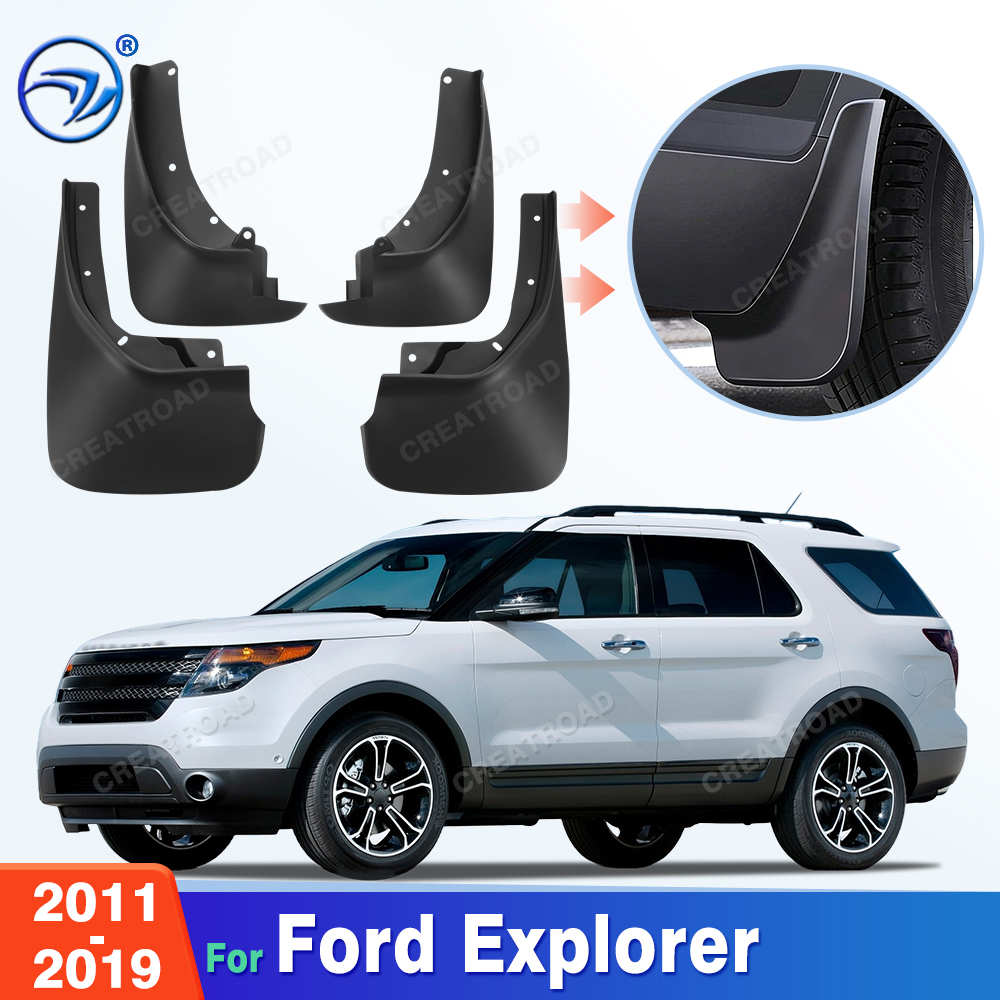 Для Ford Explorer 2011-2019 (2013, 2014, 2015, 2016, 2017, 2018) — Брызговики, Защита от грязи, Автоаксессуары