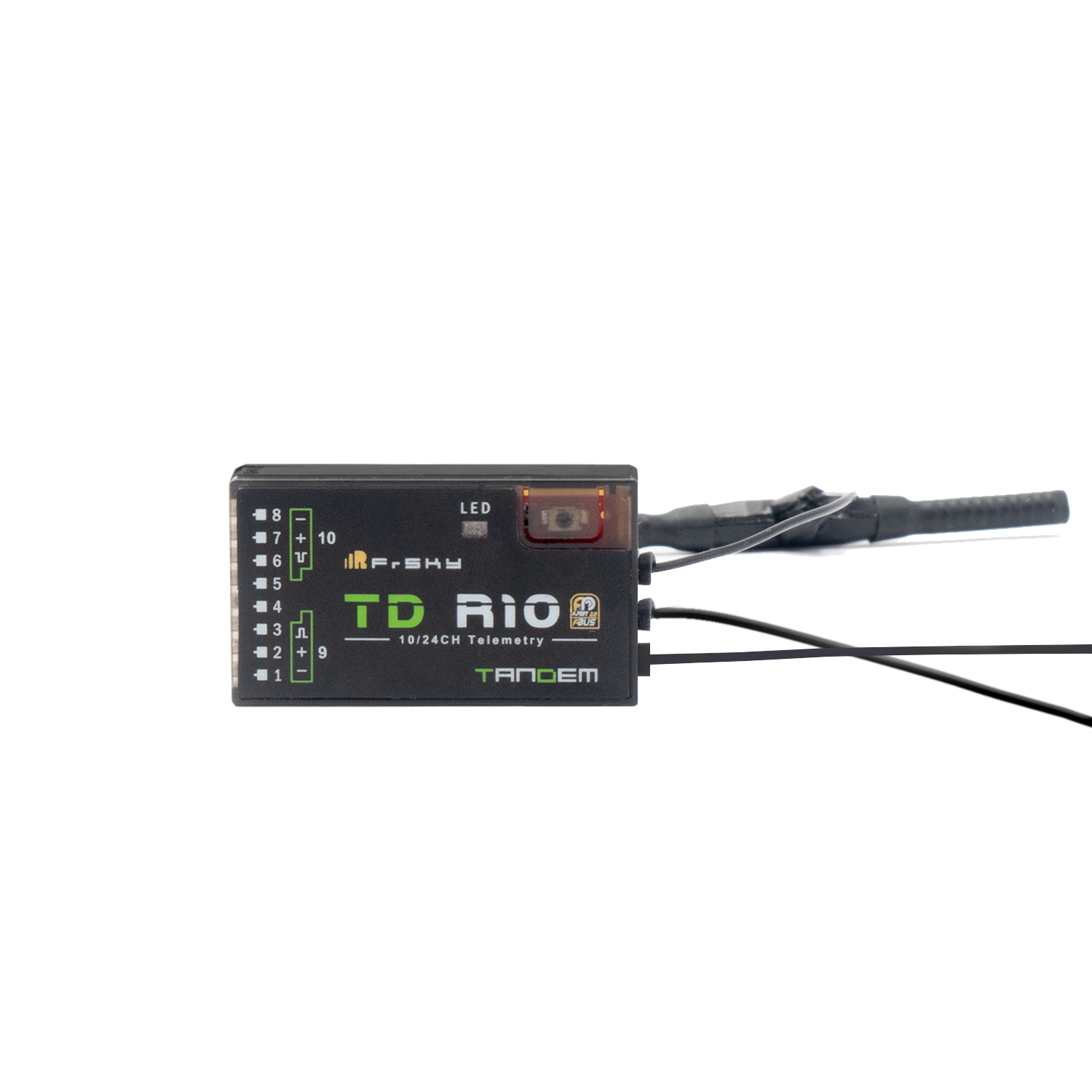 FrSky 2.4G 900M Tandem dual-band ontvanger TD R10 ontvanger met 10-kanaals poorten