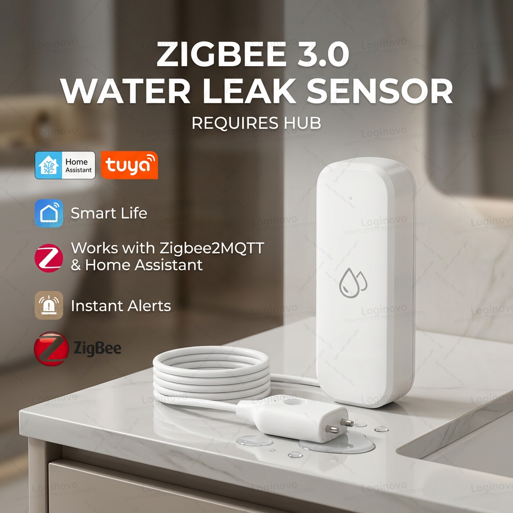 Датчик воды Zigbee, детектор утечки воды, подключение воды, приложение Smart Life, датчик сигнализации, защита умного дома для TUYA Z2M