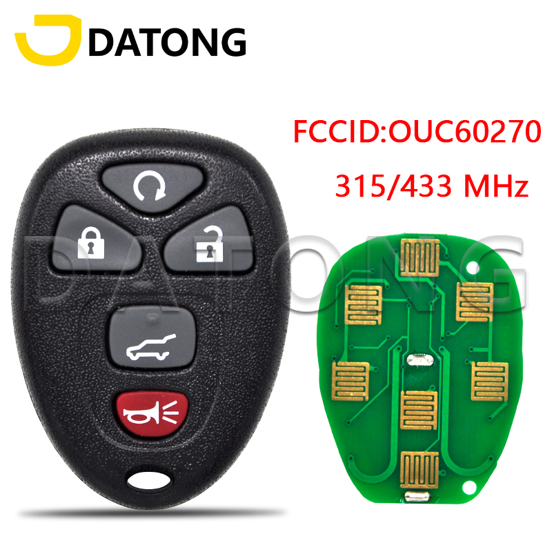 Автомобильный пульт дистанционного управления Datong World для GMC надлежащего качества, Юкон савана, Sierra 2007 -2014 FCCID OUC60270 315/433 МГц, сменный бесключевой доступ