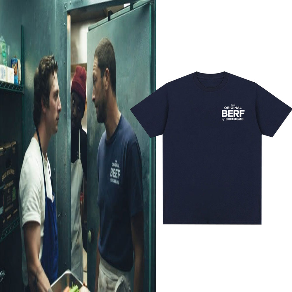 Original Berf of Chicagoland Imprimir T-shirt para Homens e Mulheres, Camisas Soltas de Algodão, Urso Temporada 2 Filme
