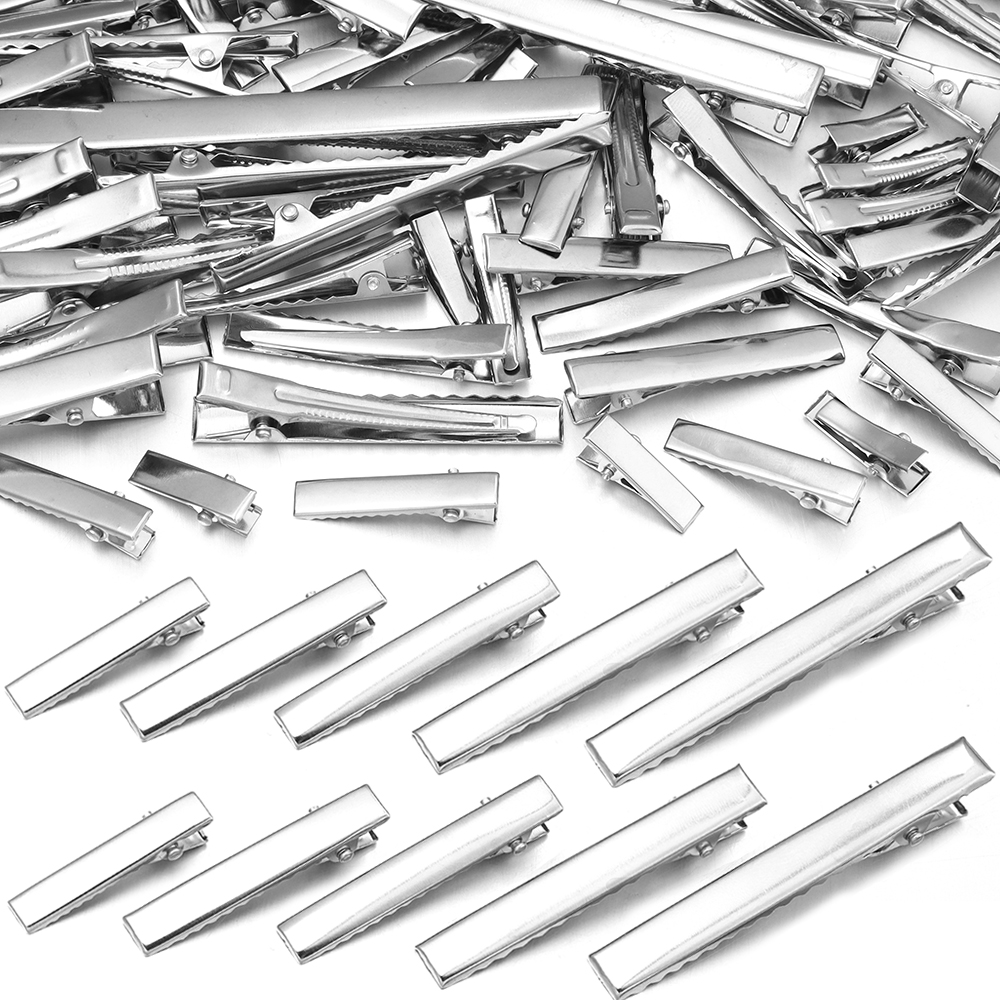 20-50 peças de Grampos de Cabelo Metálicos, Grampos Tipo Jacaré, Presilhas e Acessórios para DIY, Joias, Ornamentos, Ferramentas de Estilo de Cabelo para Meninas e Mulheres