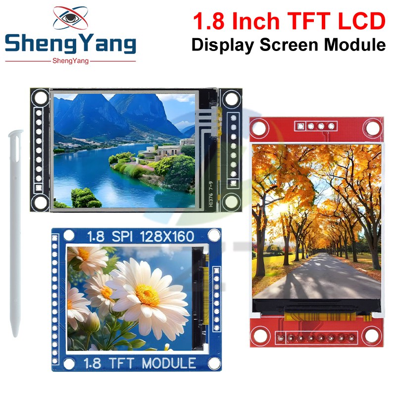 Pantalla LCD de 1,8 pulgadas y 1,8 ", módulo de pantalla TFT, interfaz SPI, resolución 128*160, 16 bits, RGB, 4 IO, ST7735, ST7735S, controlador para Arduino