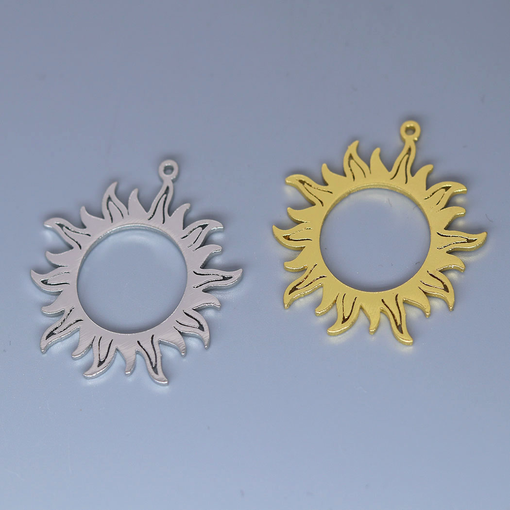 5 teile/los Edelstahl Charms Anhänger Überzogene Ethnische Sonne Totem Halskette Charms für Frauen Charm Anhänger Handgemachten Schmuck