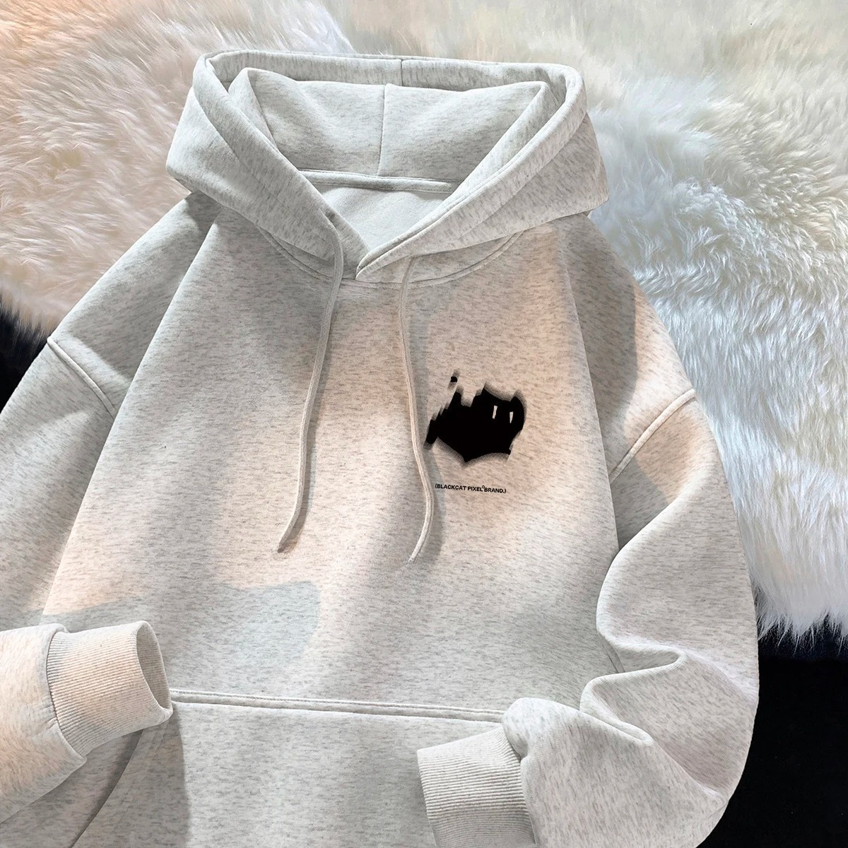 Sudadera con capucha para mujer, marca de moda, versátil, estilo de Hong Kong, Top estampado americano de calle alta, abrigo de otoño e invierno