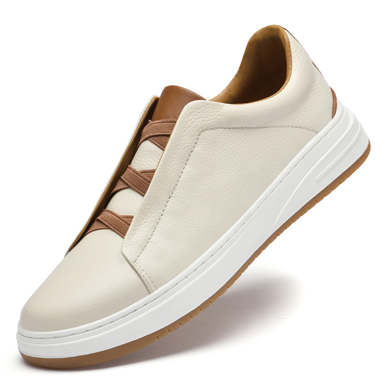 YUYIN Mocassini Casual da Uomo in Vera Pelle, Scarpe Leggere Traspiranti alla Moda, Sneakers Sportive Slip-On, Zapatos De Hombre