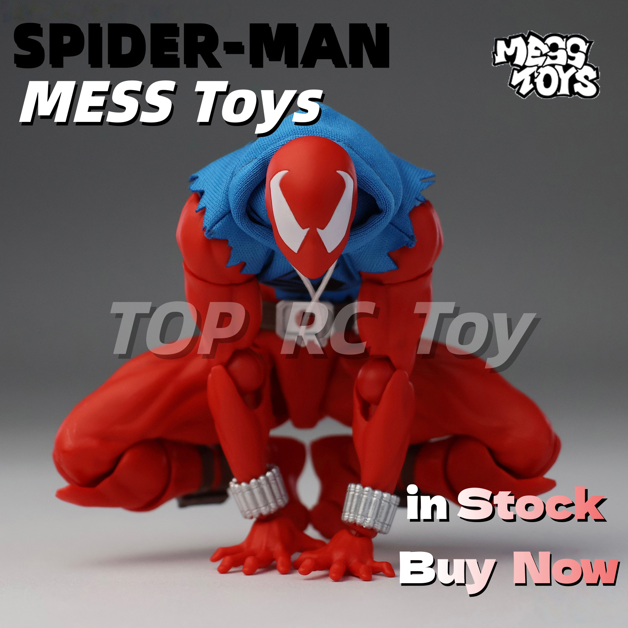 Nuevo y Popular Juguete de Spider-Man, Figura de Acción de Spider-Man de Mess Toys, Adorno Coleccionable Hecho a Mano de Anime para Niños y Regalos