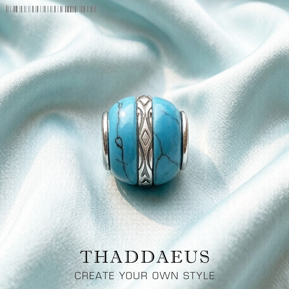 Bead Ornament Turquoise Luxe Accessoires 925 Sterling Zilveren Bedel Voor Sieraden Maken Vrouwen Mannen
