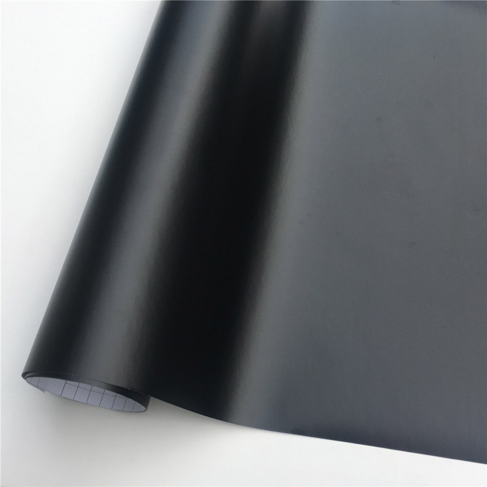 Matte สีดําไวนิลรถ Wrap ฟิล์มฟอยล์แผ่นสติกเกอร์รถ Decal Window Trim คอนโซลคอมพิวเตอร์
