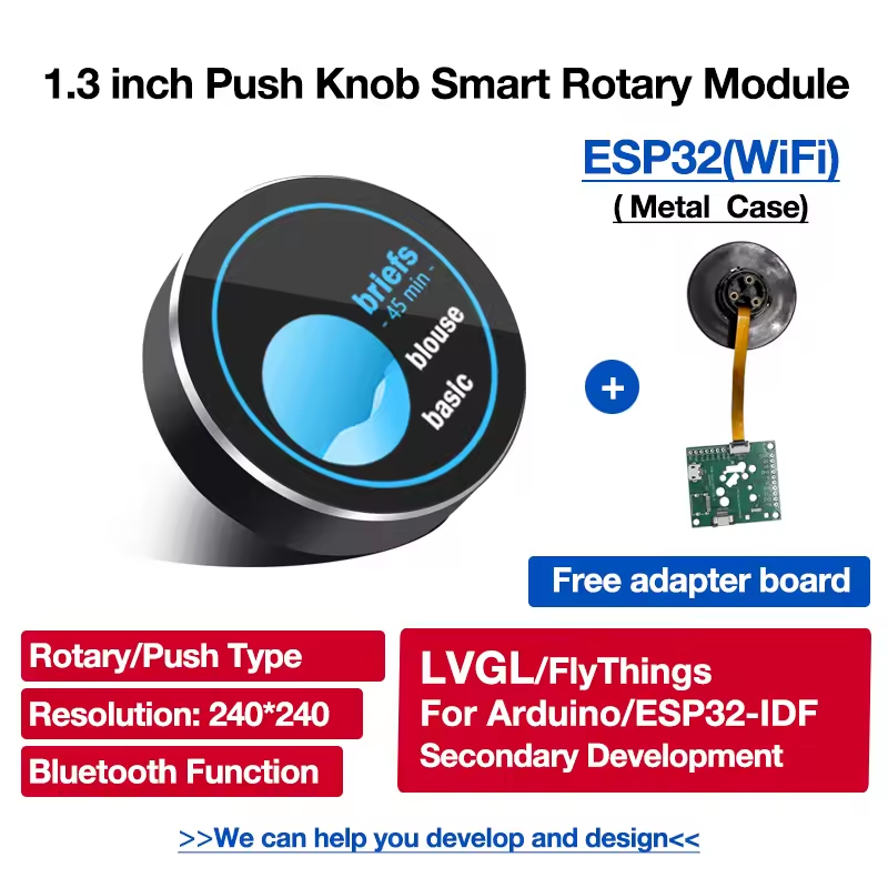 Placa de desarrollo ESP32 pantalla rotativa LVGL 1,28 pulgadas 240*240 interruptor de perilla UART pantalla inteligente IPS LCD módulo TFT para ar-duino