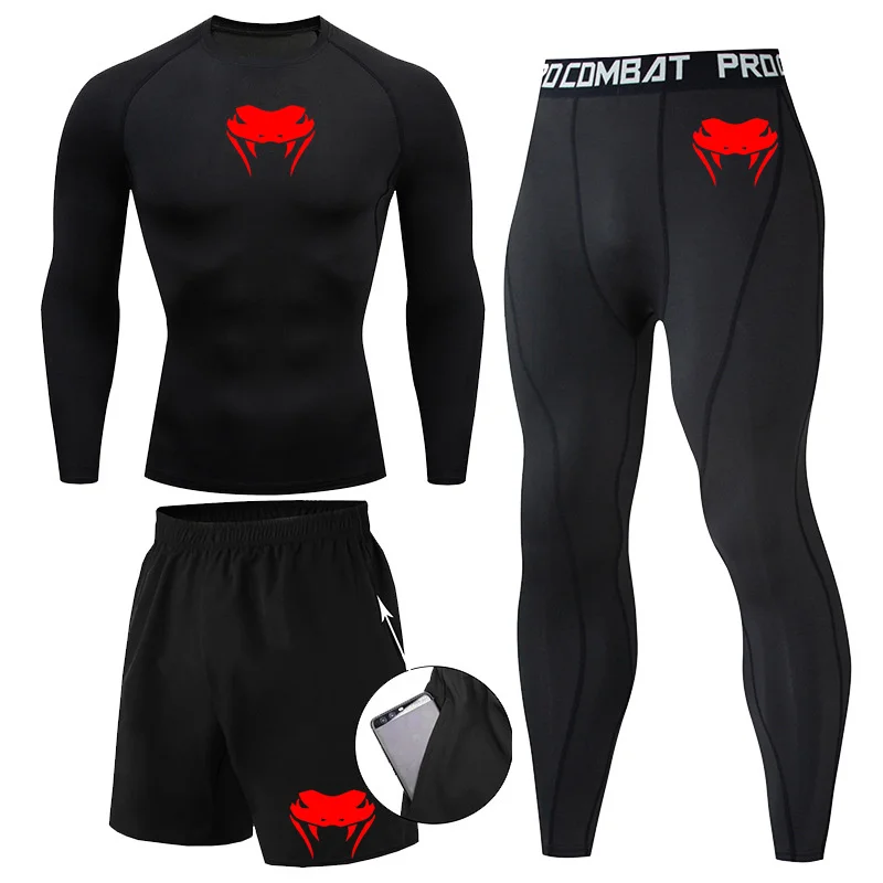 新しい MMA Tシャツ + パンツセット柔術ラッシュガード男性 Bjj ムエタイジャージ長袖 Boxeo 服ジム rshirt トップスパンツショーツ